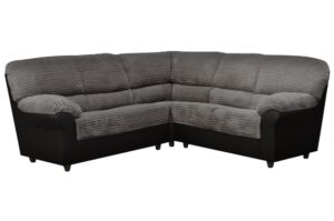 Candy Corner Sofa in Black/Grey Fabric