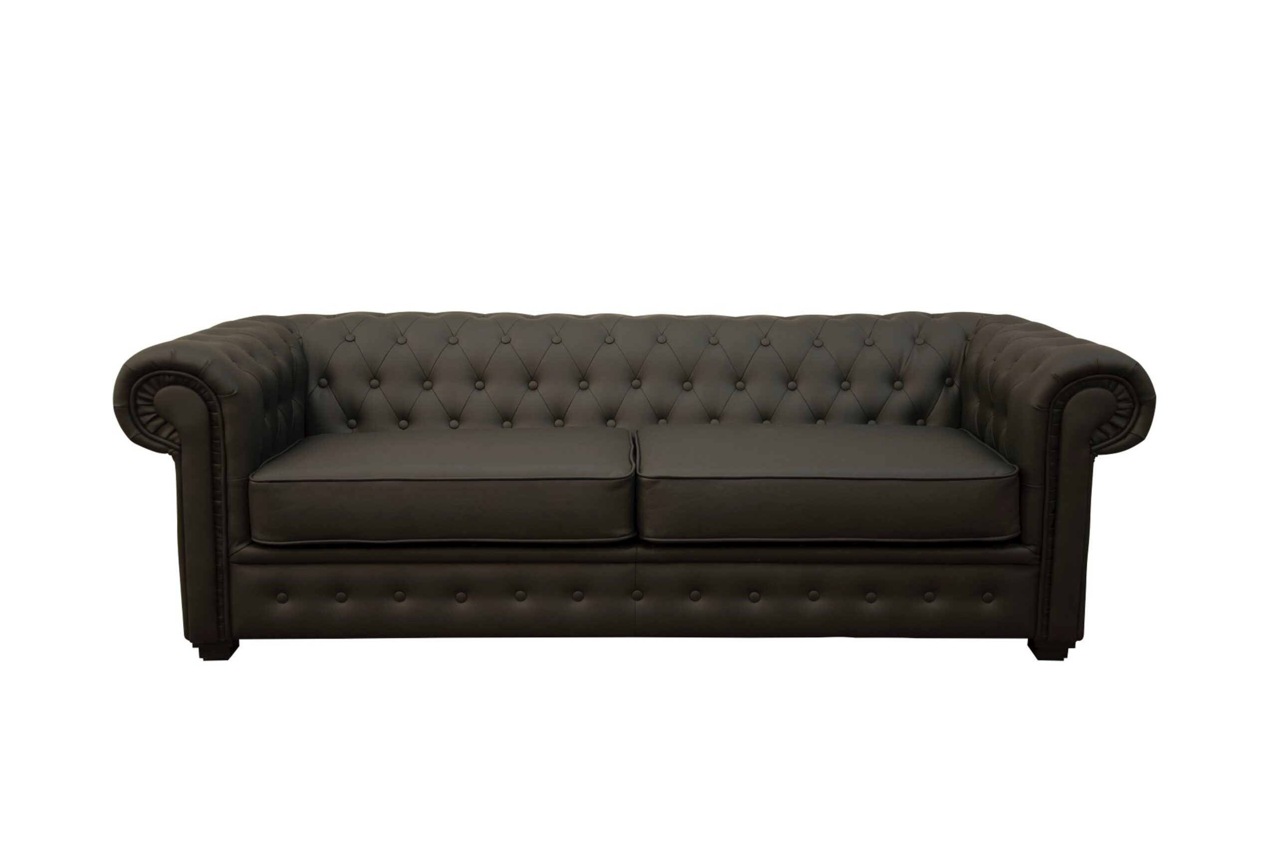 2 seater faux leather sofa bed