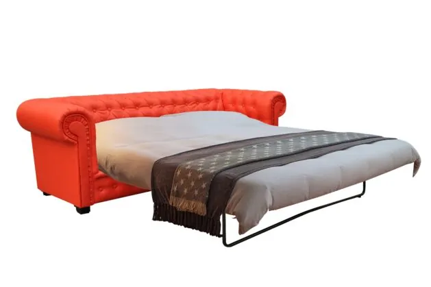 Imperial 3 Seater Faux Leather Sofa Bed